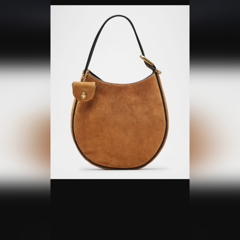 NEW MARC JACOBS Brown Suede Hobo Bag